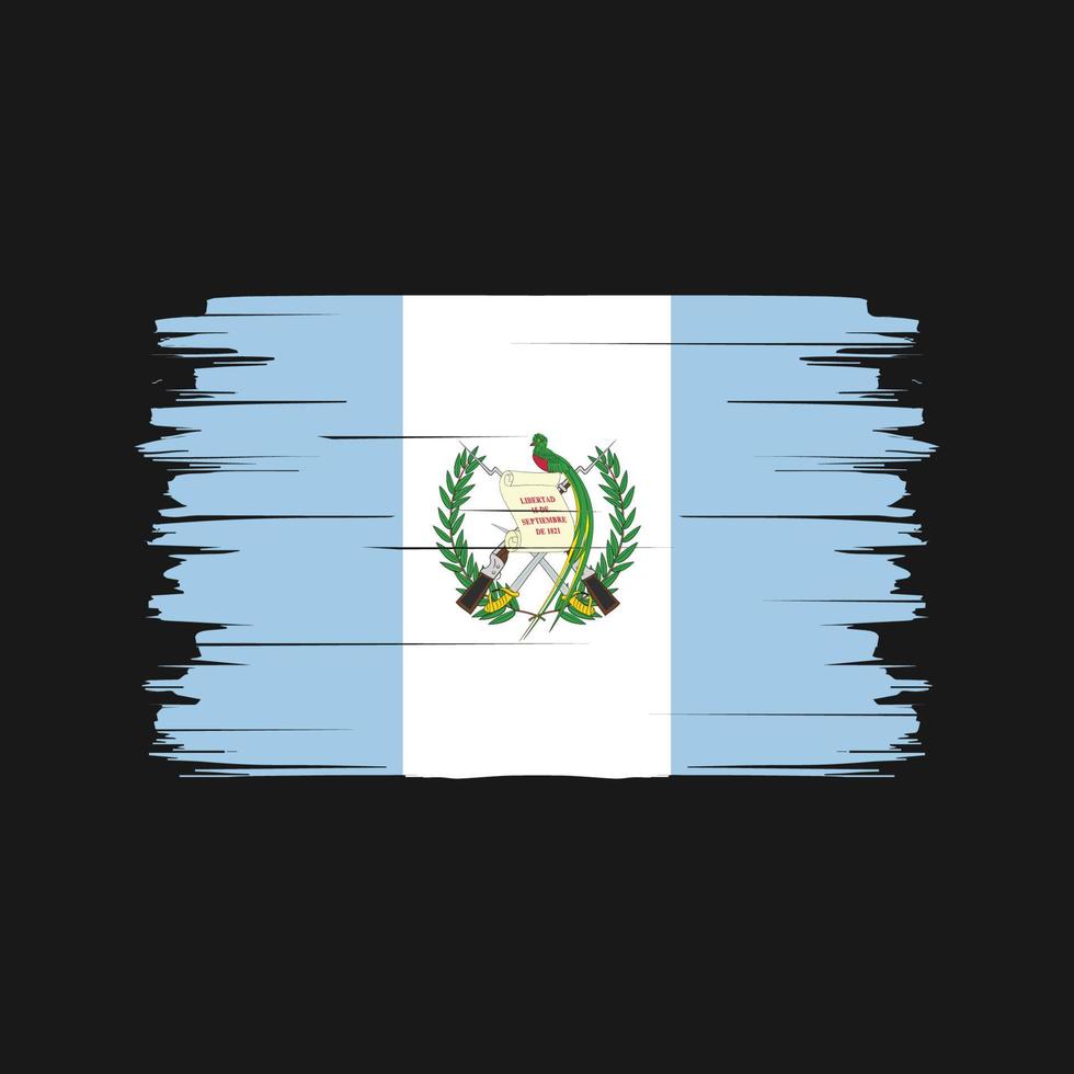 Guatemala Flag Brush Vector. National Flag vector