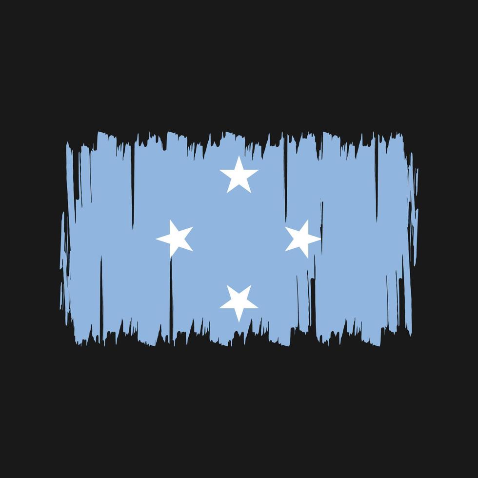 vector de la bandera de micronesia. bandera nacional