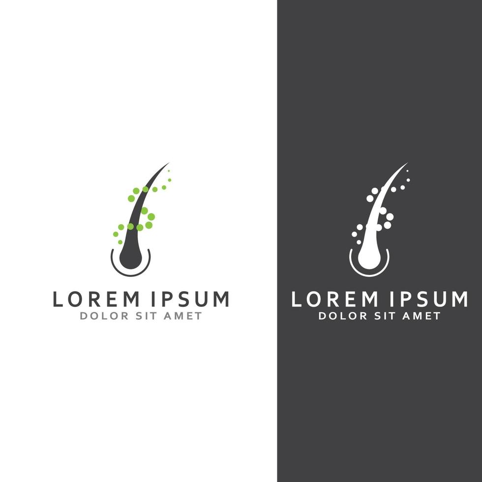 Hair care logo and hair health logo.With illustration template vector design concept