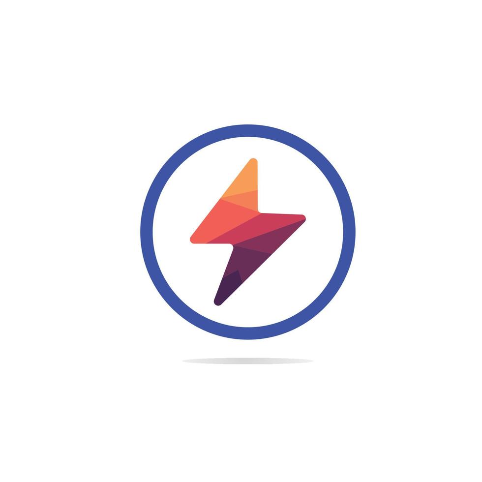 Thunderbolt logo and symbol vector