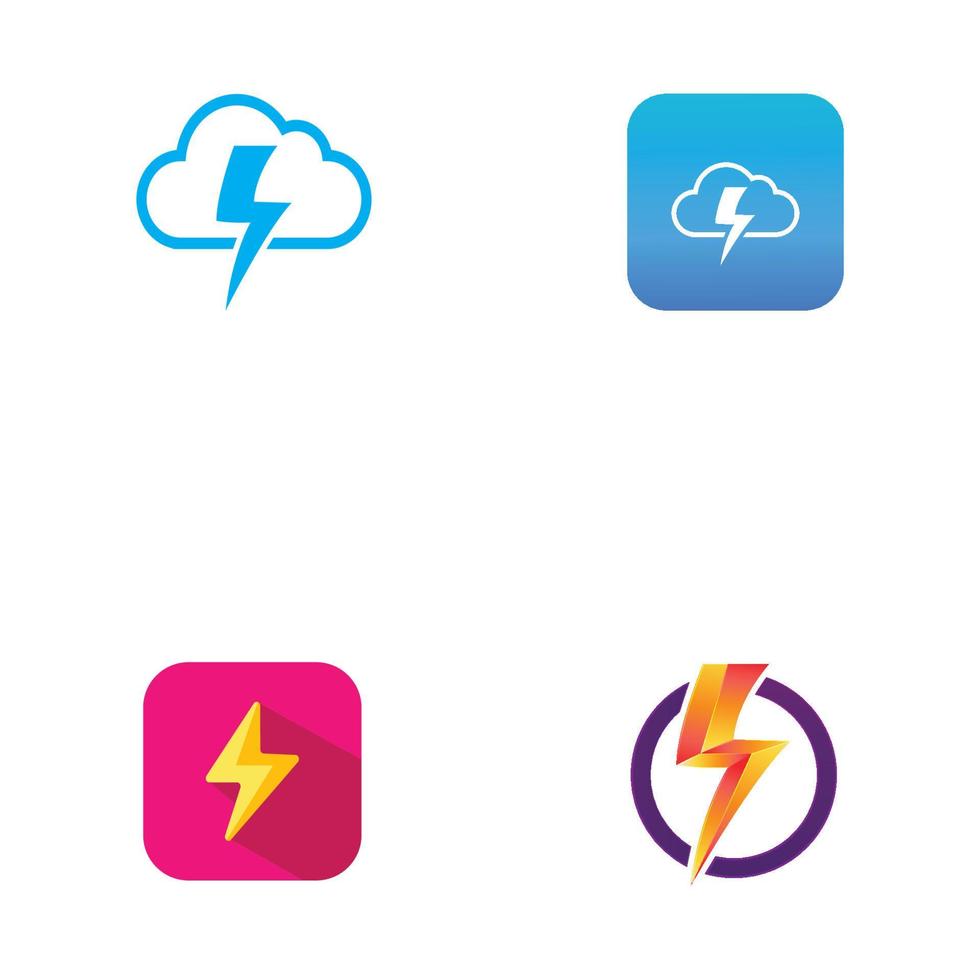 electric lightning logo, using modern vector design concept.