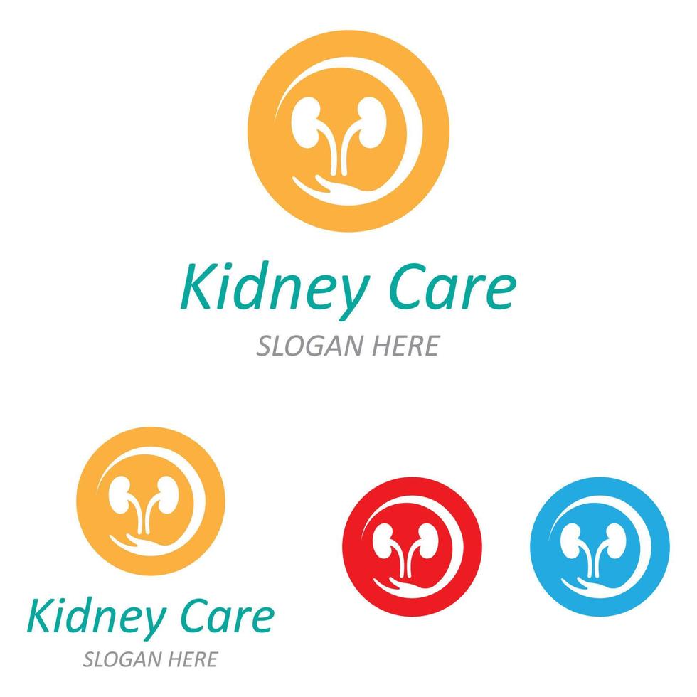 kidney health  logo  vector illusrtation