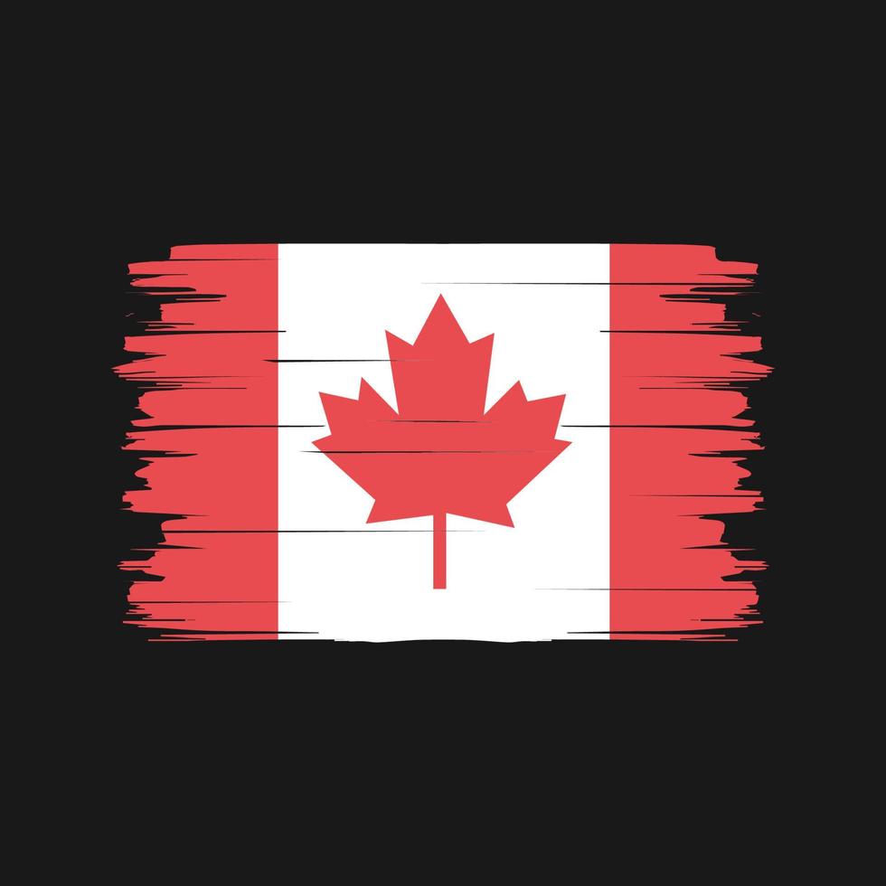 Canada Flag Brush Vector. National Flag vector
