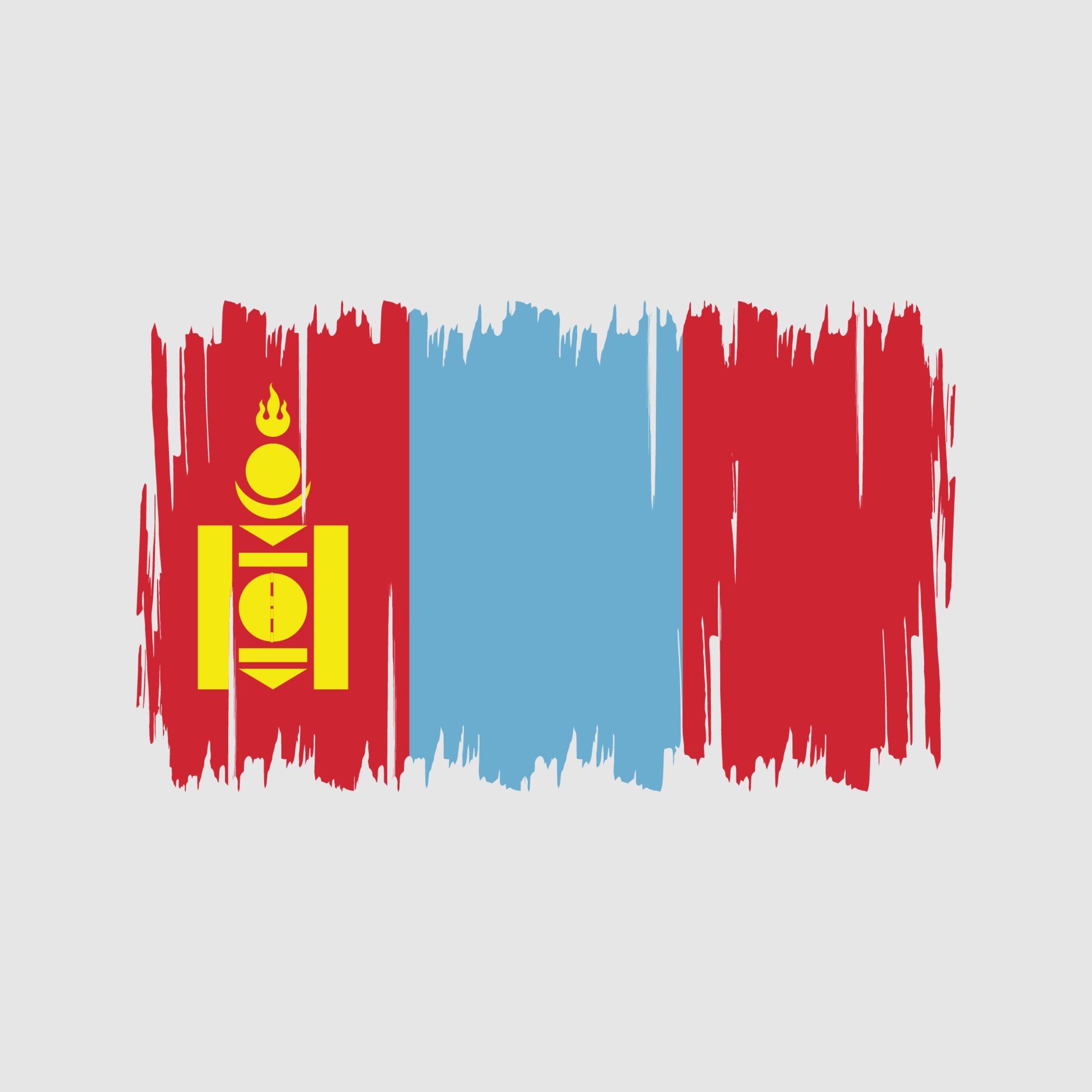 Mongolia Flag Vector National Flag 9943752 Vector Art At Vecteezy