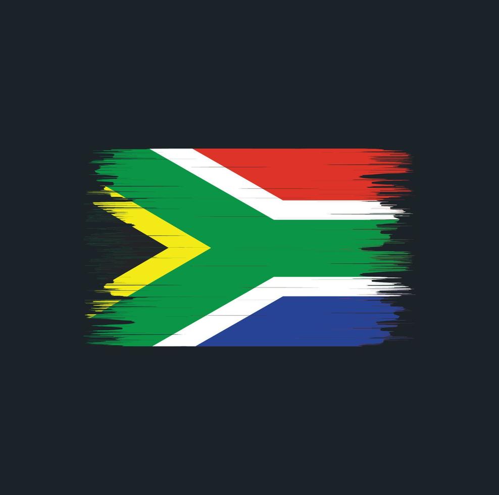 South Africa Flag Brush Vector. National Flag vector