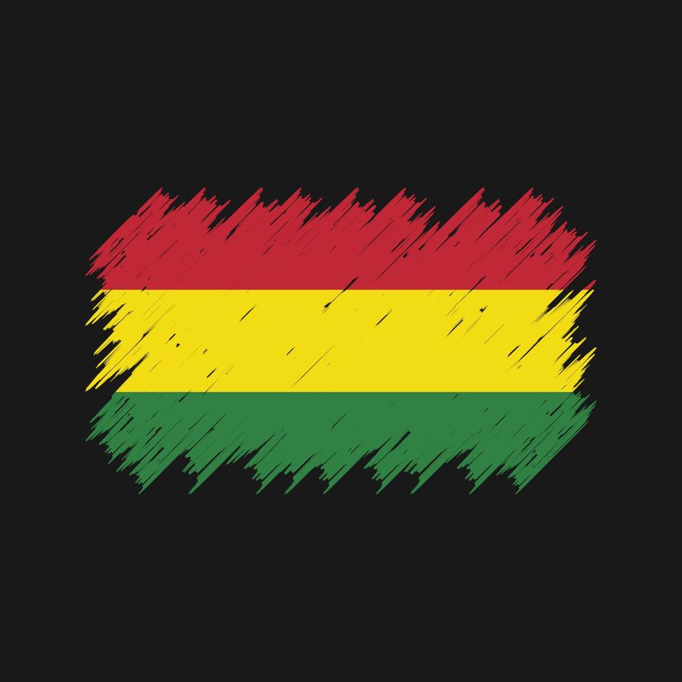 Bolivia Flag Brush. National Flag vector