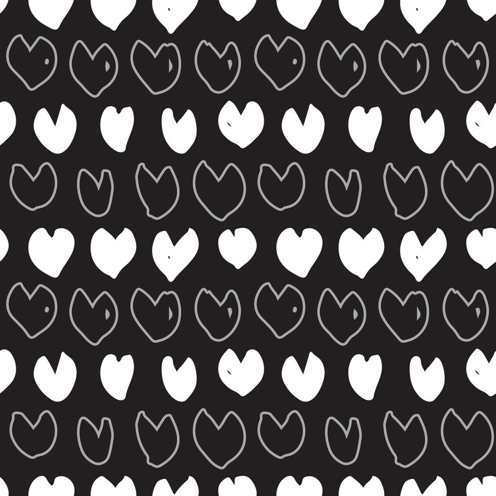 Hand drawn ink abstract texture seamless background vector