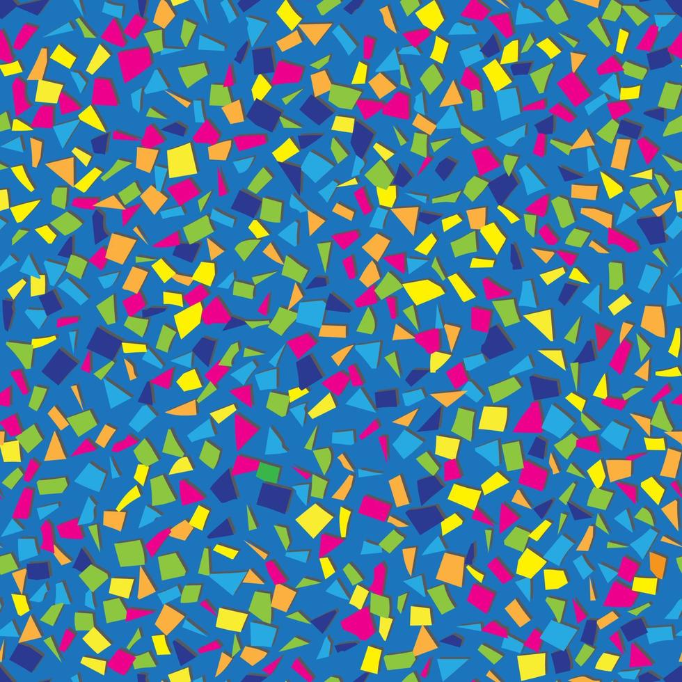 fondo sin costuras con muchos coloridos pequeños pedazos de confeti vector