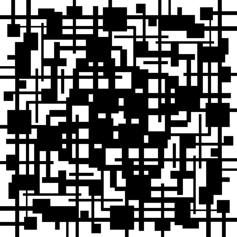 Abstract black and white geometric pattern vector