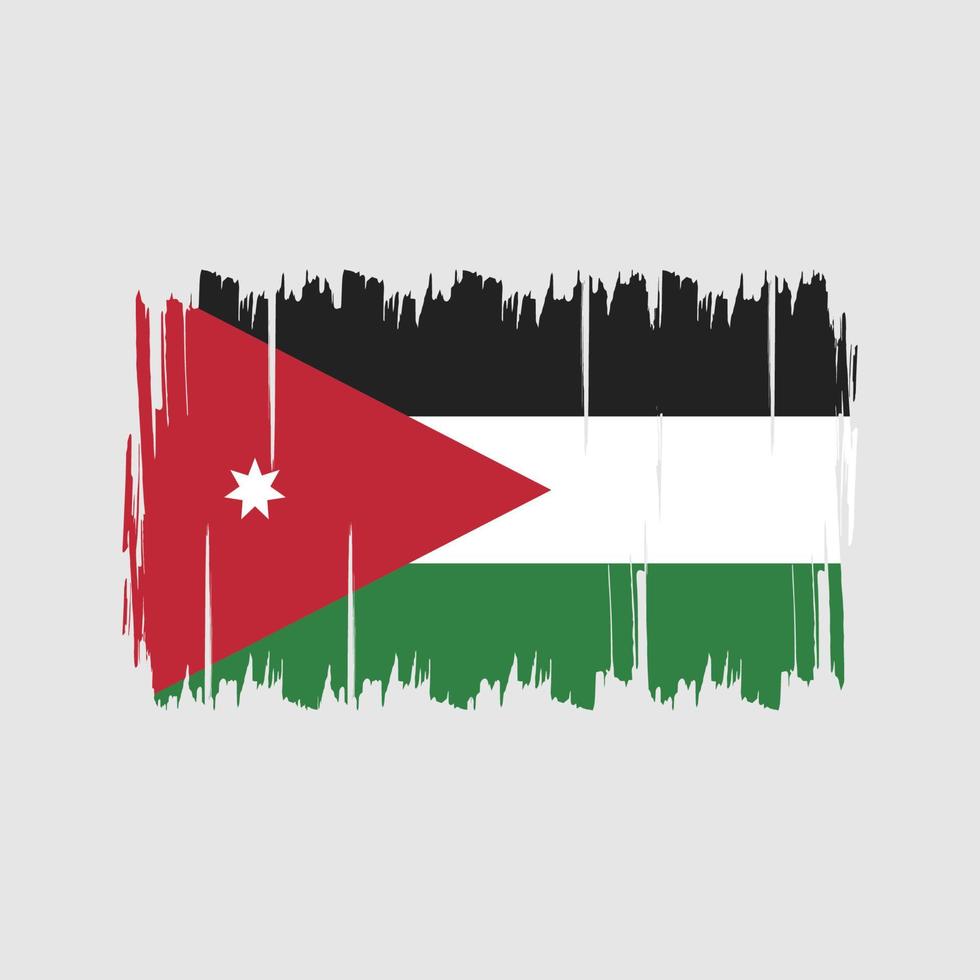 vector de la bandera de jordania. bandera nacional