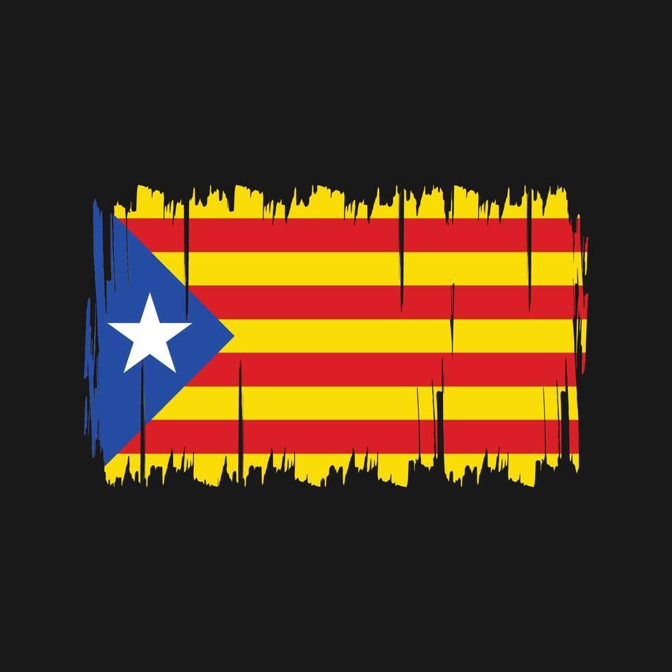 vector de la bandera de cataluña. bandera nacional