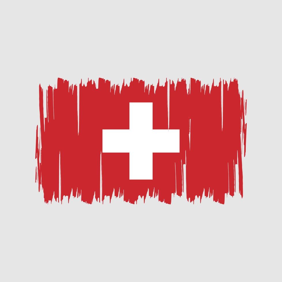 vector de bandera suiza. bandera nacional