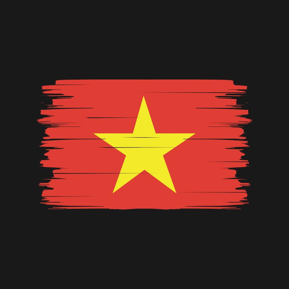 Vietnam Flag Brush Vector. National Flag vector