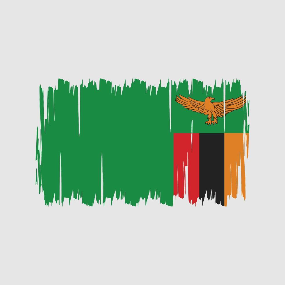 vector de la bandera de zambia. bandera nacional