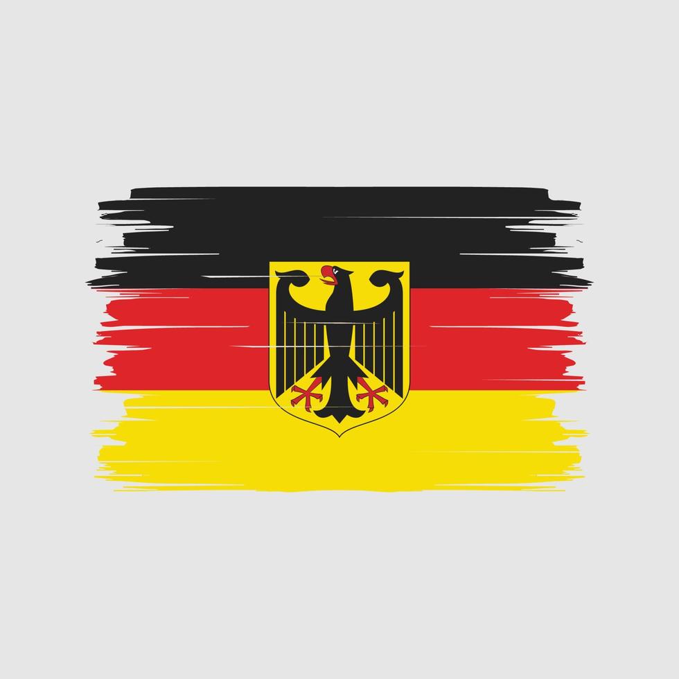 vector de pincel de bandera de alemania. bandera nacional