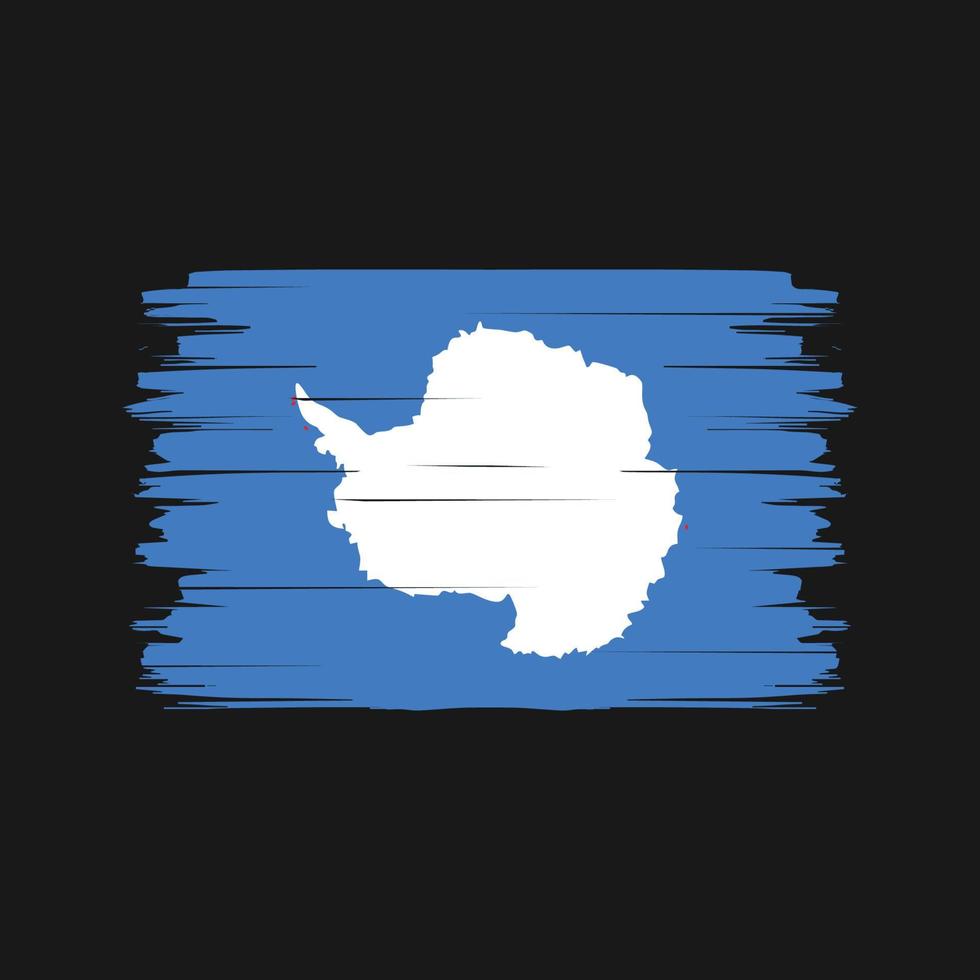 Antarctica Flag Brush Vector. National Flag vector