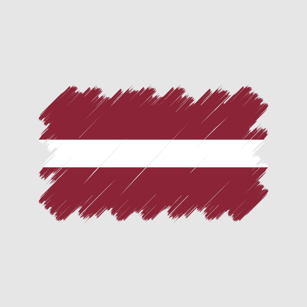 Latvia Flag Brush Strokes. National Flag vector