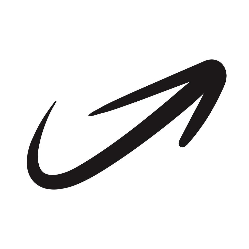 Vector hand draw arrow dynamic style black 9944511 Vector Art at Vecteezy