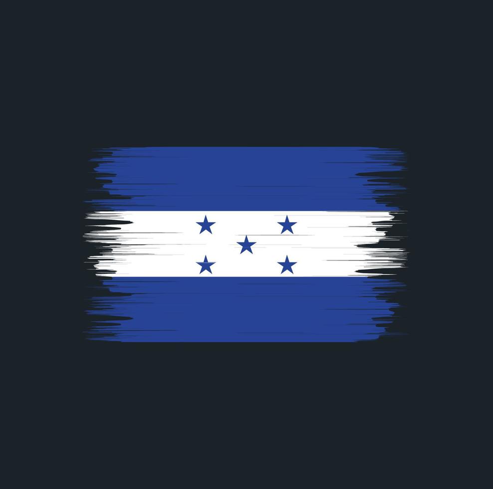 Honduras Flag Brush Vector. National Flag vector