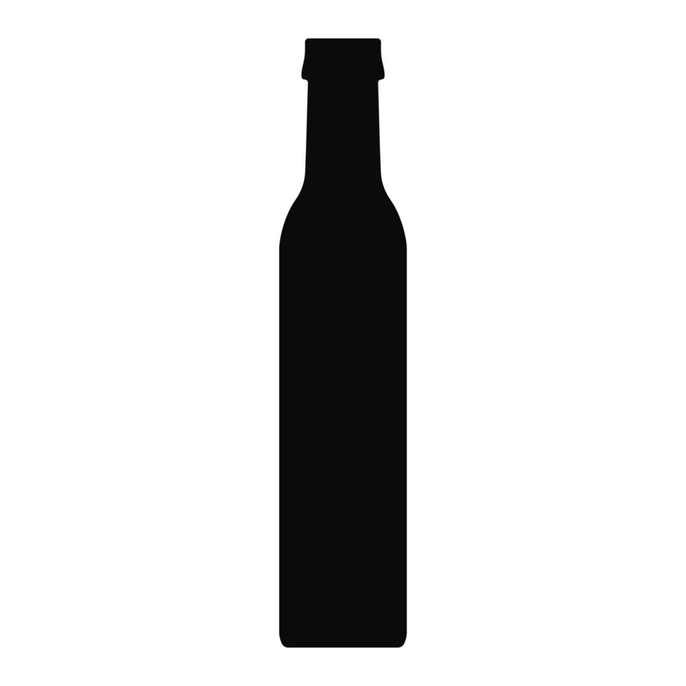 Bottle icon vector isolated on white background