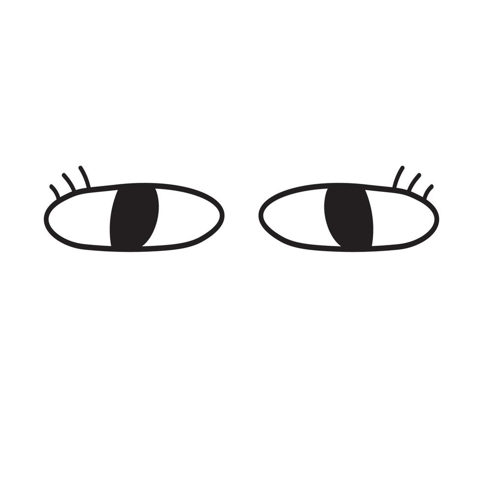 Eyes hand draw style for your character design vector