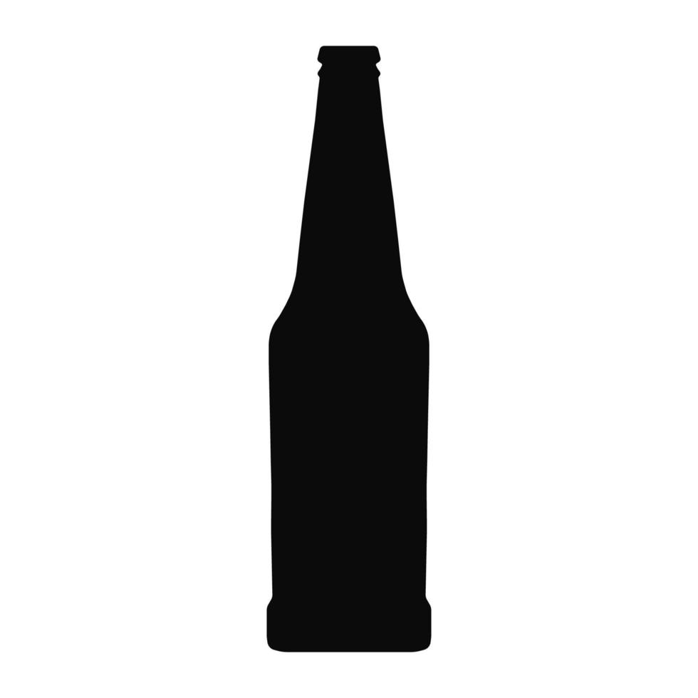 Botella de cerveza o limonada icono aislado sobre fondo blanco. vector