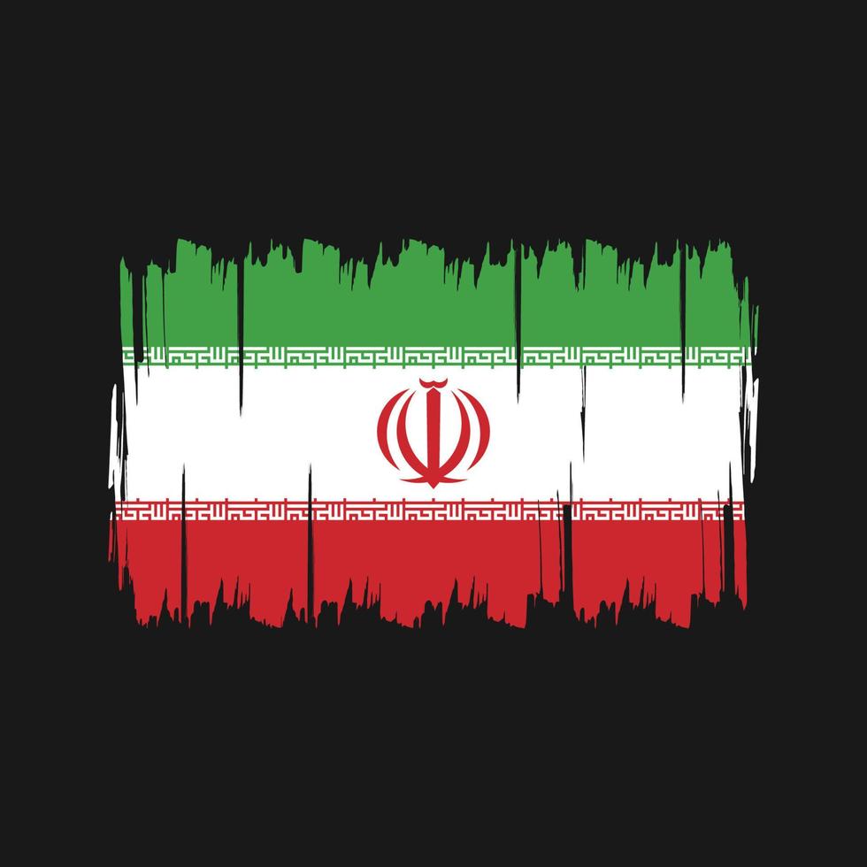 vector de la bandera de irán. bandera nacional