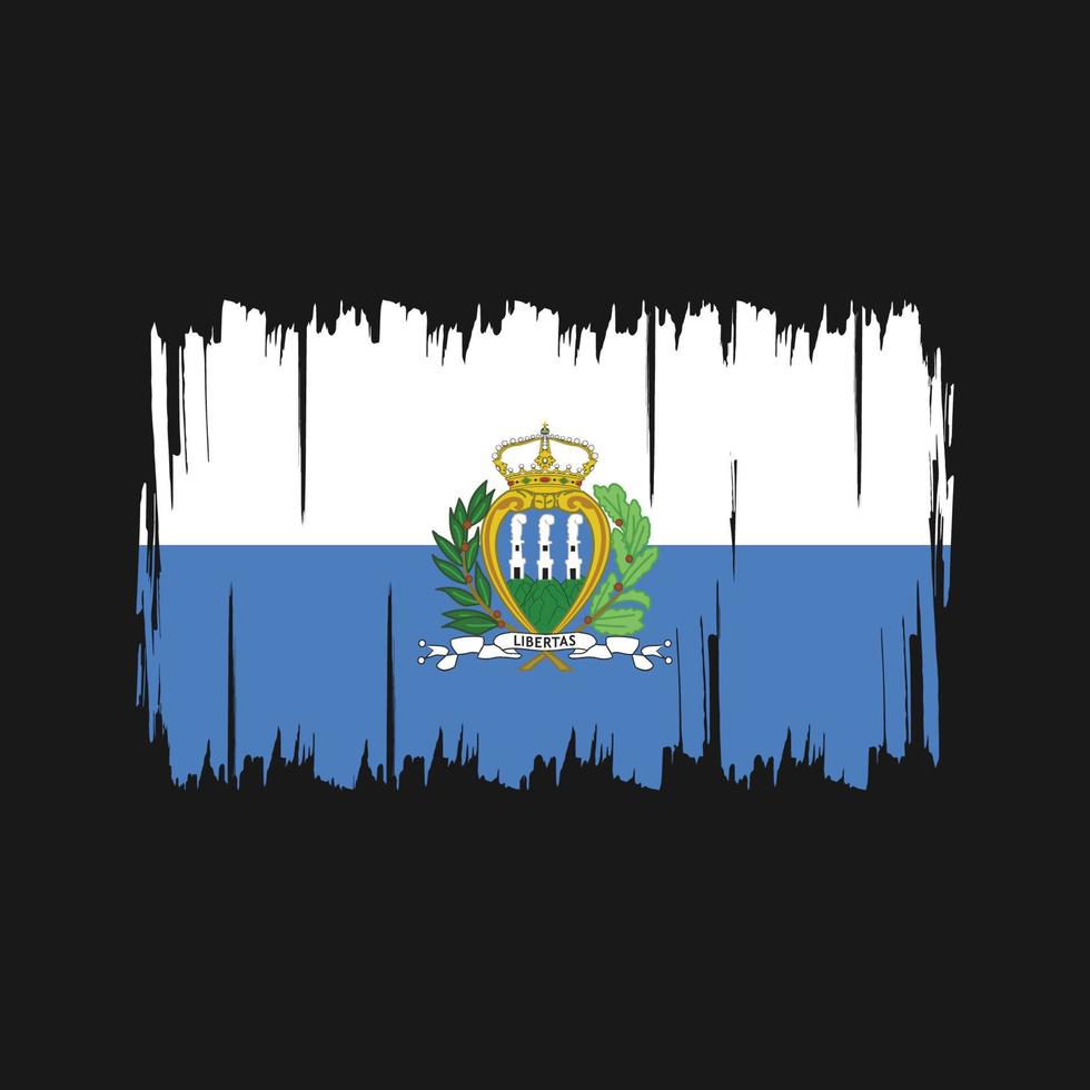 vector de la bandera de san marino. bandera nacional