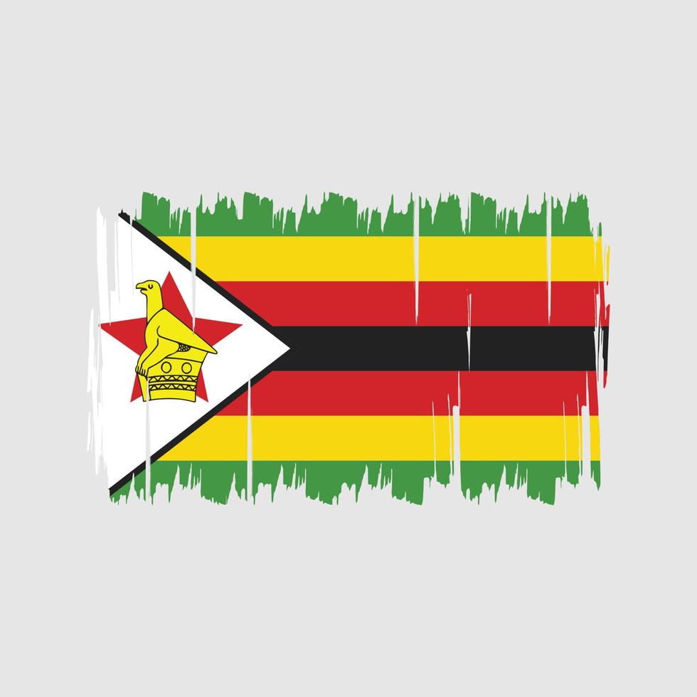 vector de la bandera de Zimbabue. bandera nacional