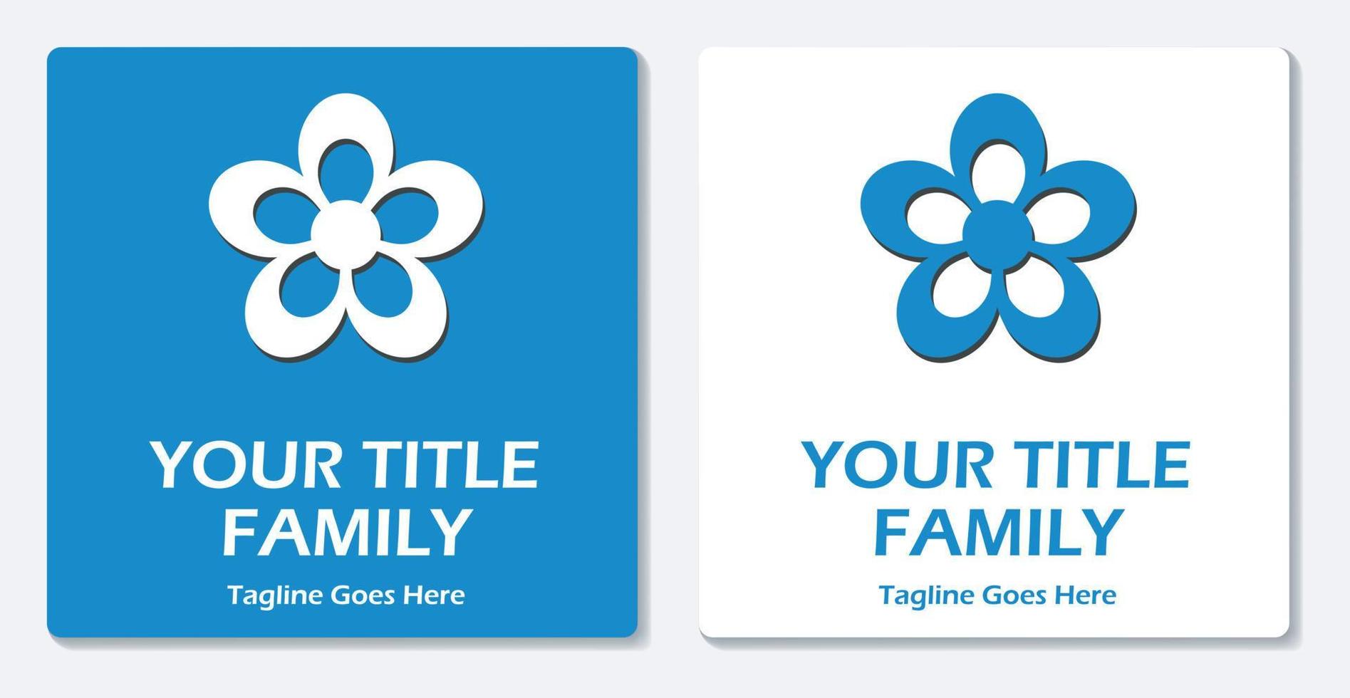 Flower Logo Icon Simple Vector Flat Design