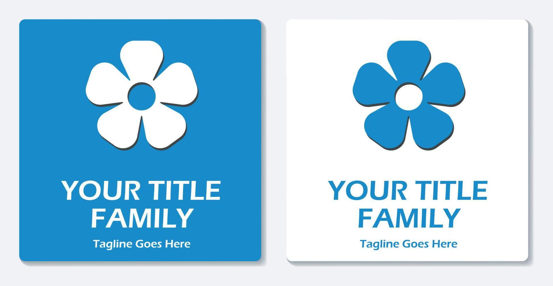 Flower Logo Icon Simple Vector Flat Design