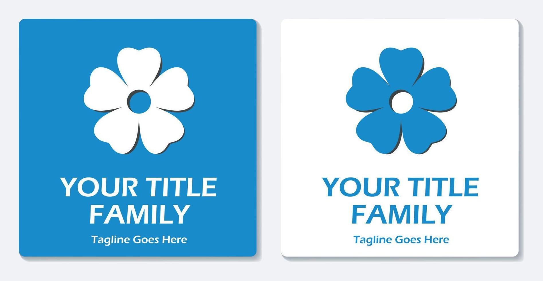 Flower Logo Icon Simple Vector Flat Design