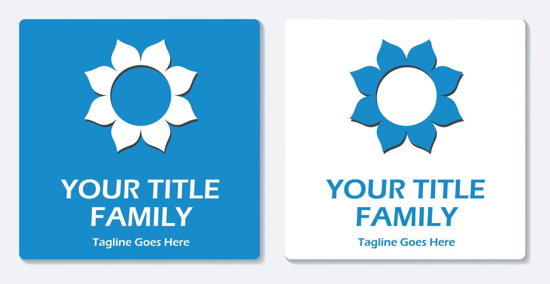 Flower Logo Icon Simple Vector Flat Design