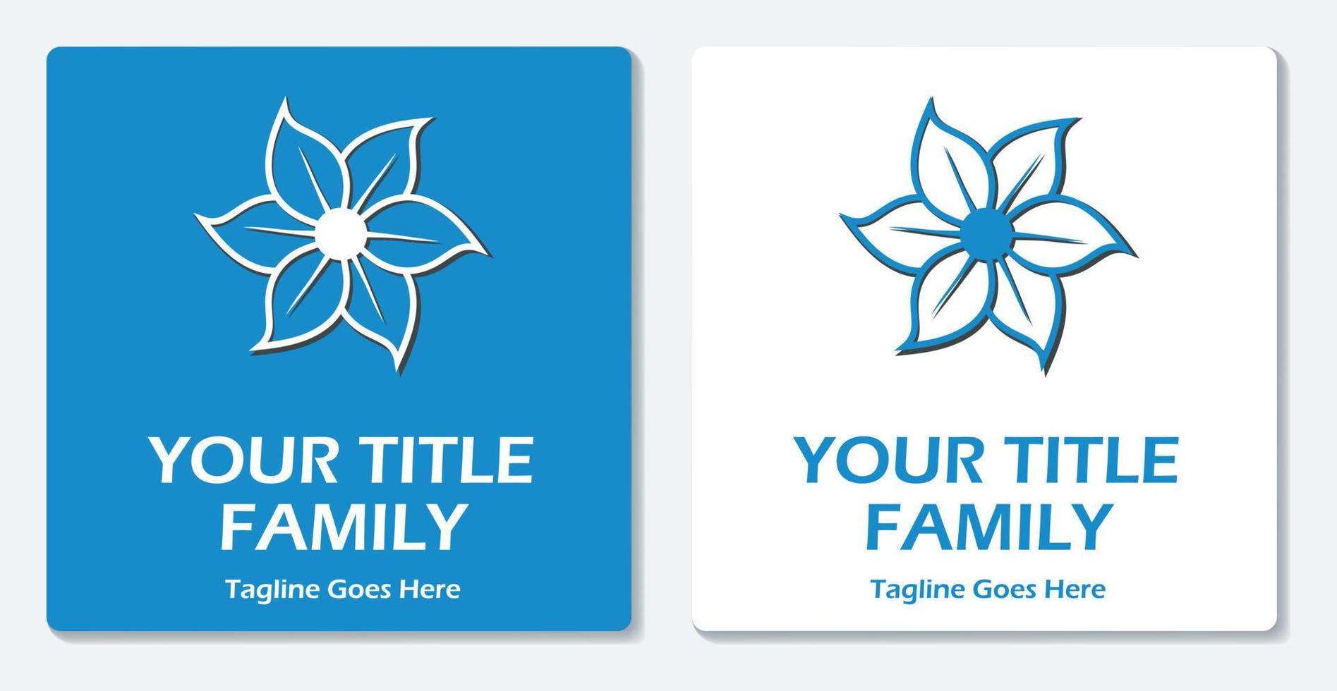 Flower Logo Icon Simple Vector Flat Design