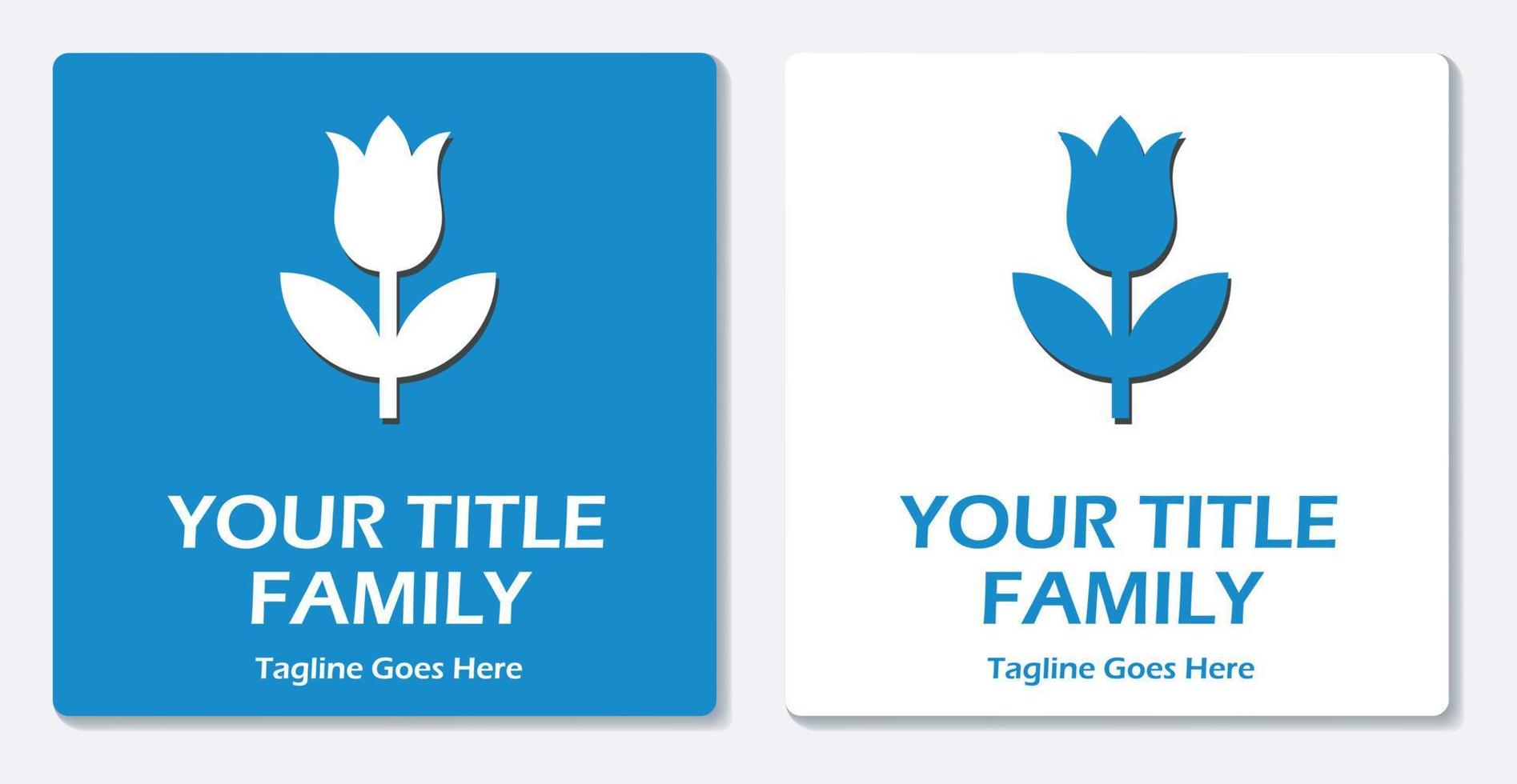 Flower Logo Icon Simple Vector Flat Design