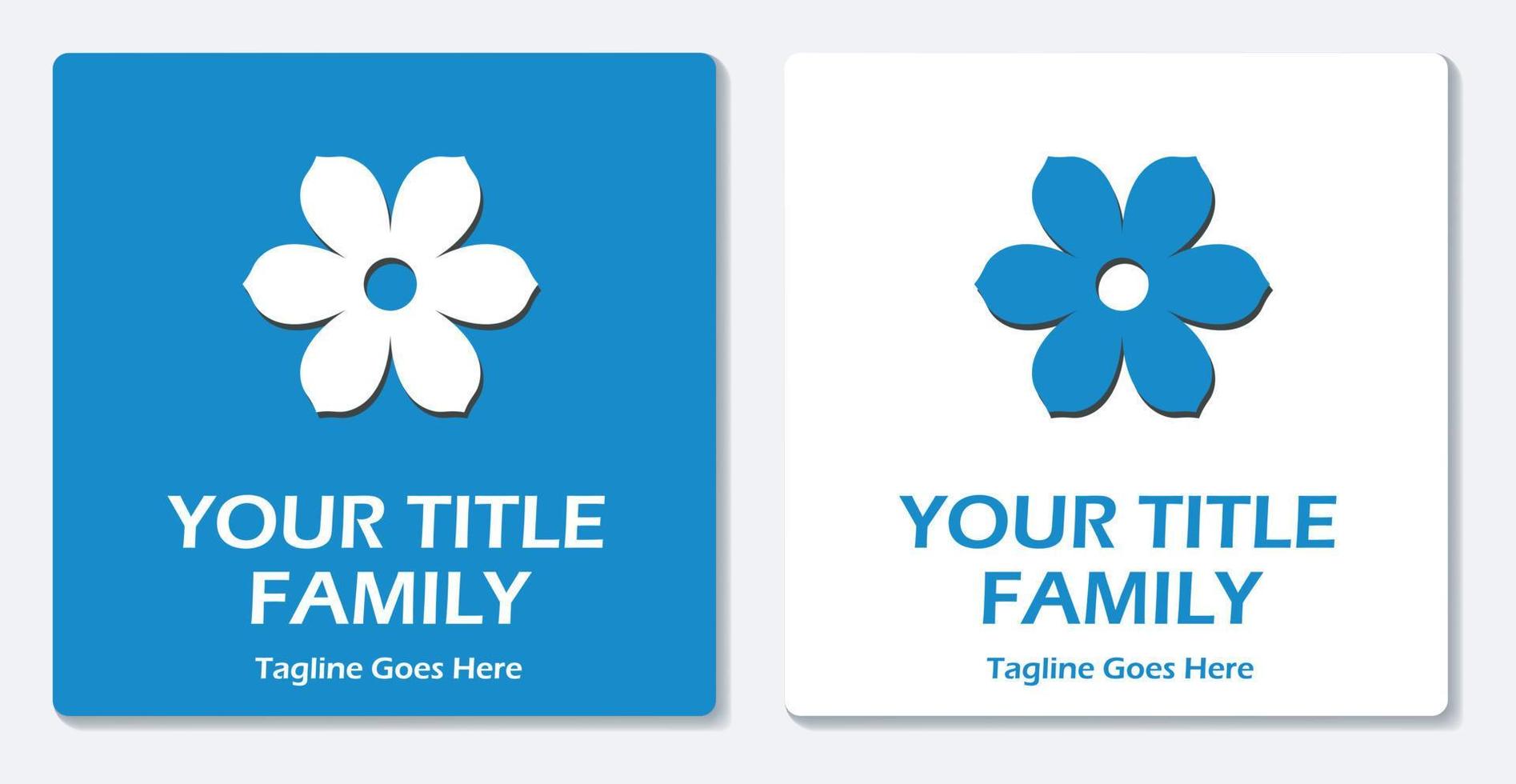 Flower Logo Icon Simple Vector Flat Design