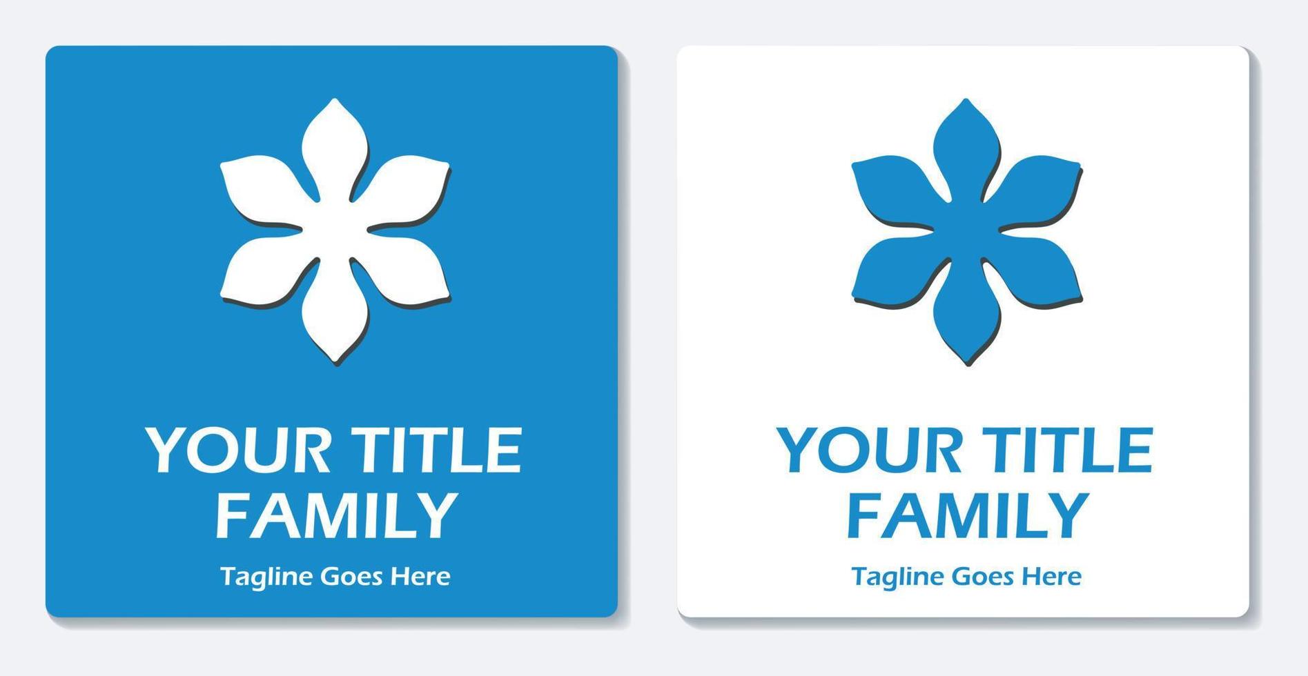 Flower Logo Icon Simple Vector Flat Design
