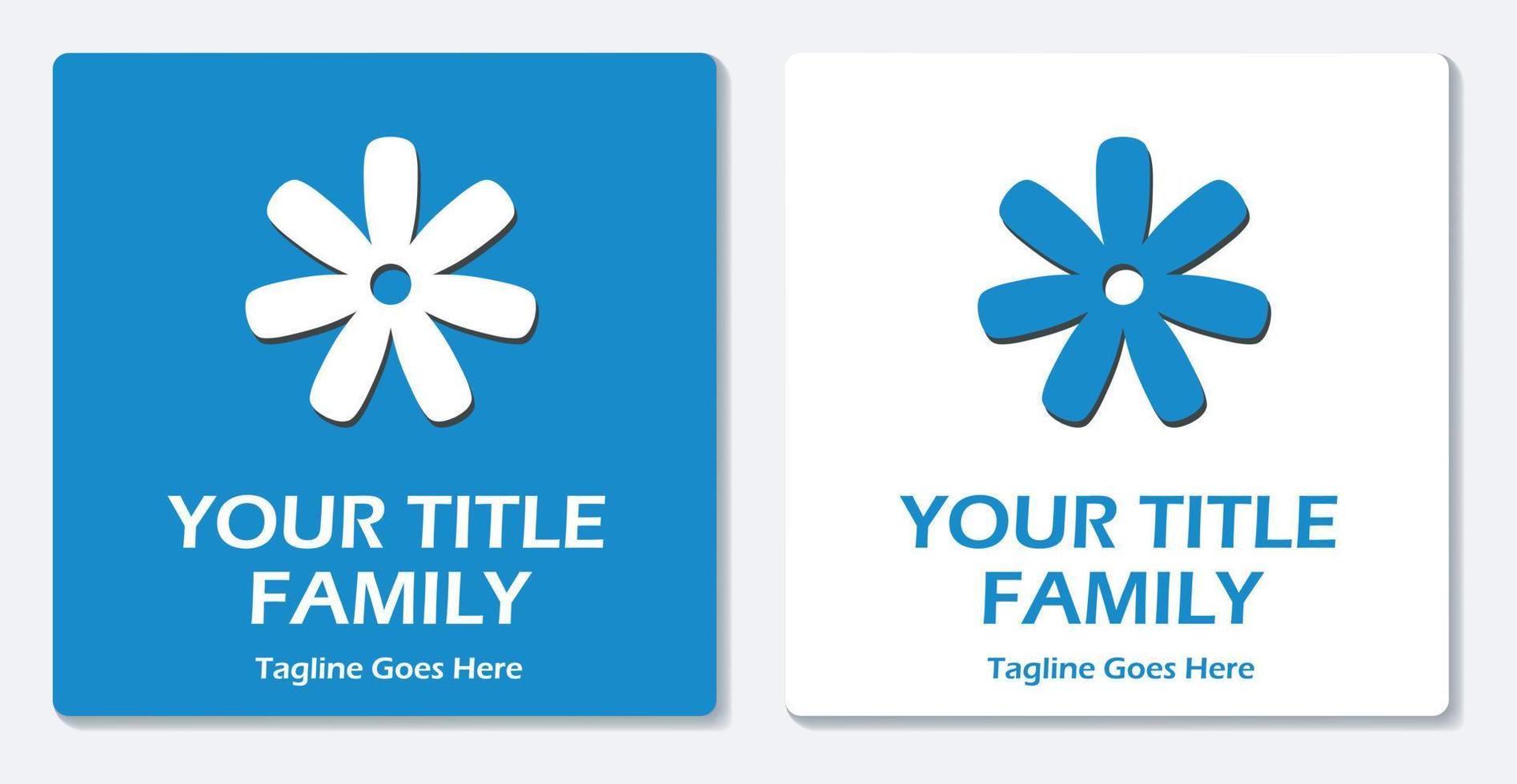 Flower Logo Icon Simple Vector Flat Design