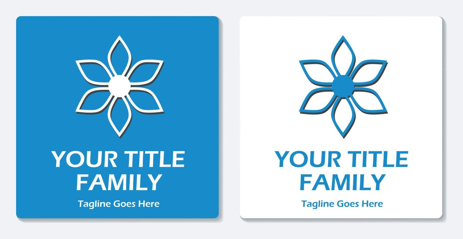 Flower Logo Icon Simple Vector Flat Design