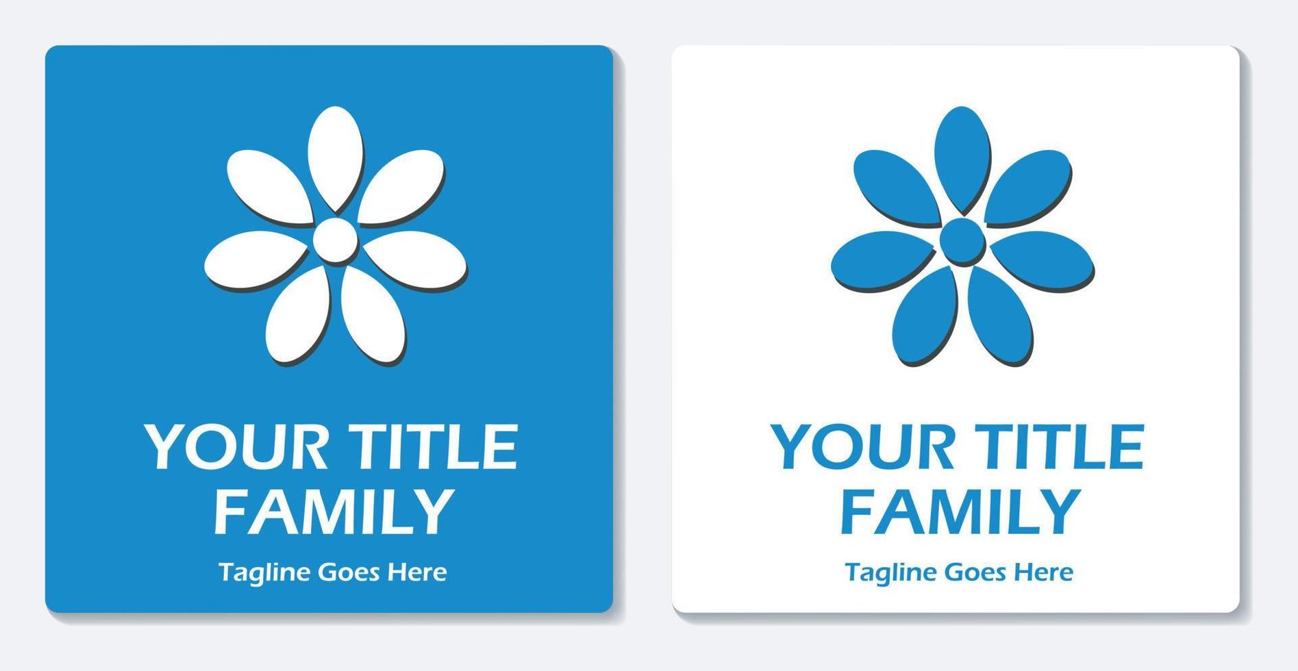 Flower Logo Icon Simple Vector Flat Design