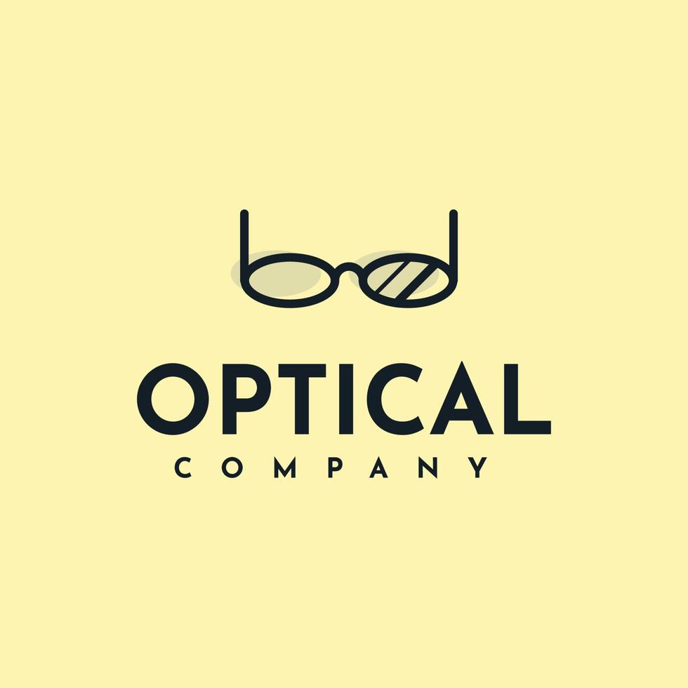 Optical glasses logo vector