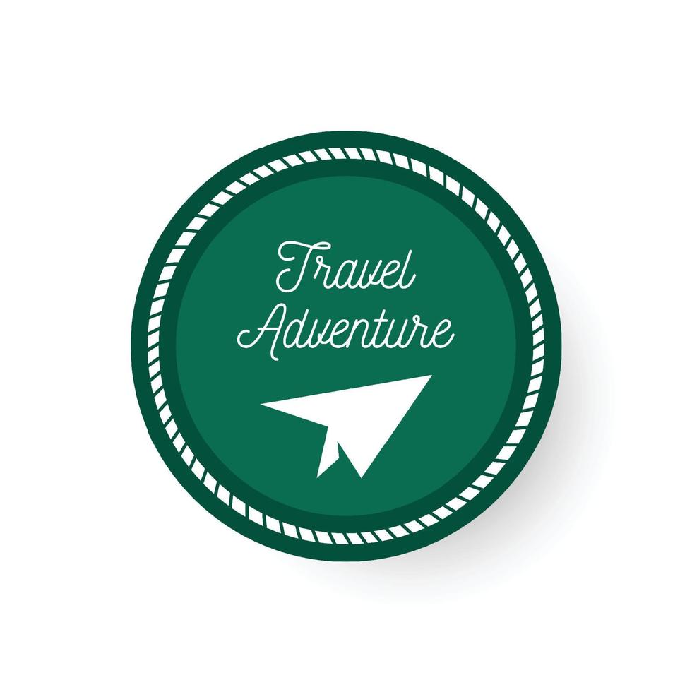 logotipo de aventura de viaje vector