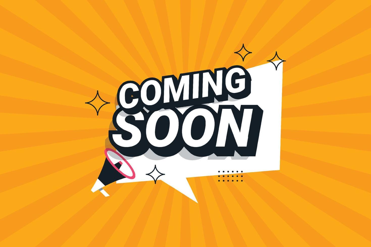 Coming soon background illustration template design vector