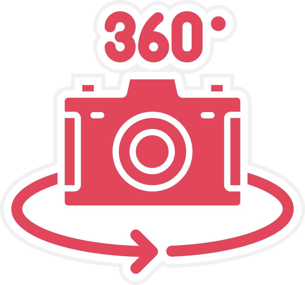 360 Camera Icon Style vector