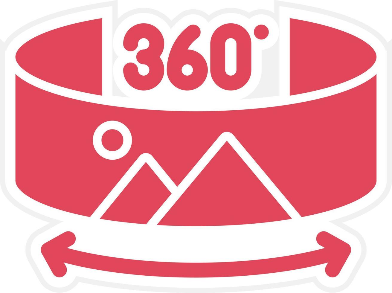 360 Degree Photo Icon Style vector