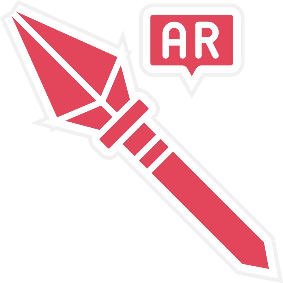 Ar Spear Throwing Icon Style vector