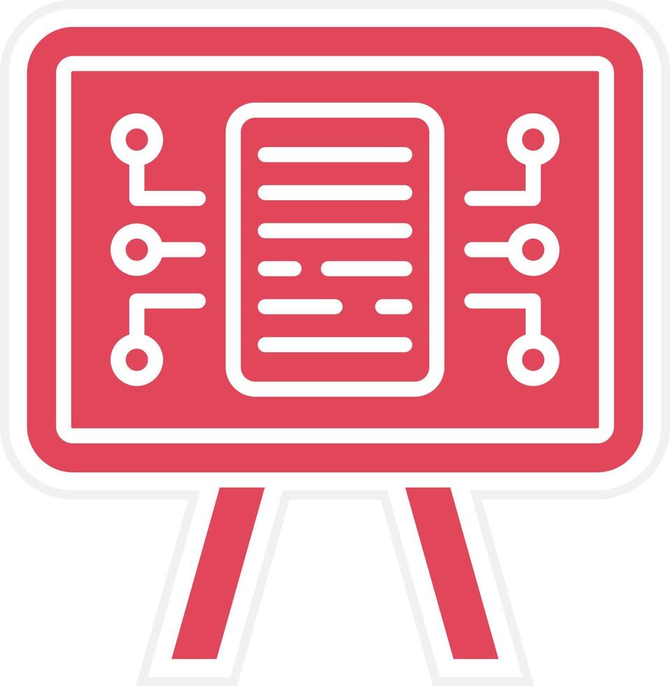 Content Strategy Icon Style vector