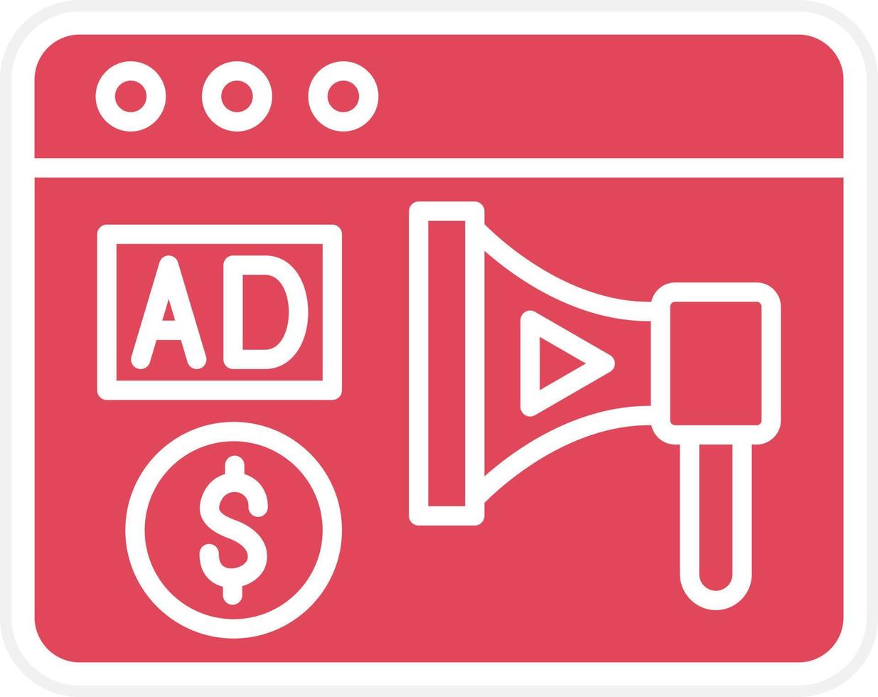 Programmatic Media Buy Icon Style vector