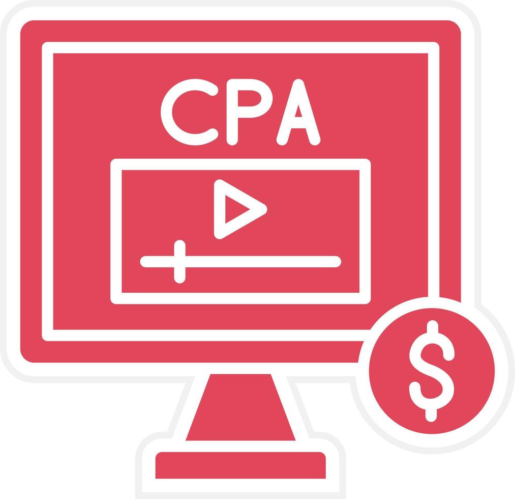 Cpa Icon Style vector