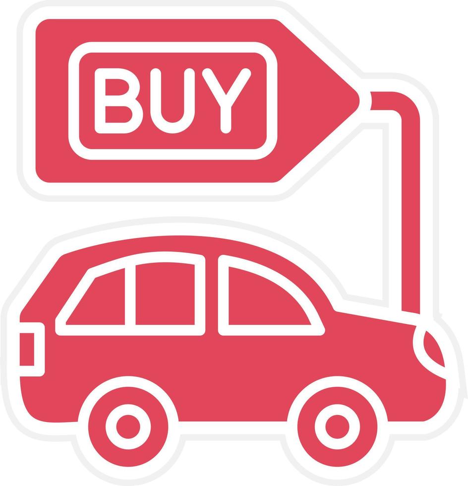 Buy a Car Icon Style vector